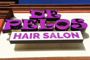 Cedar Styles Hair Studios Park Channel Letter Signage